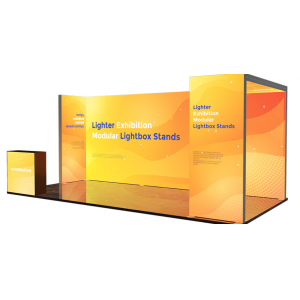 轻便特装展台 灯箱组合展位 模块化结构 展览展示组合